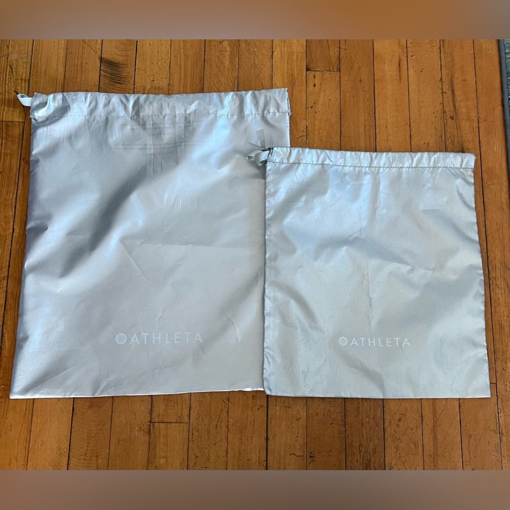 2 Drawstring Athleta Bags - Medium & Small